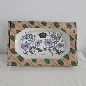 Portmeirion Botanic Garden Oval Baking Dish Clematis Florida Oven to Table New